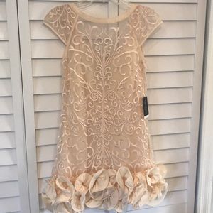 Jessica Simpson Cap Sleeve Lacy Cocktail Dress